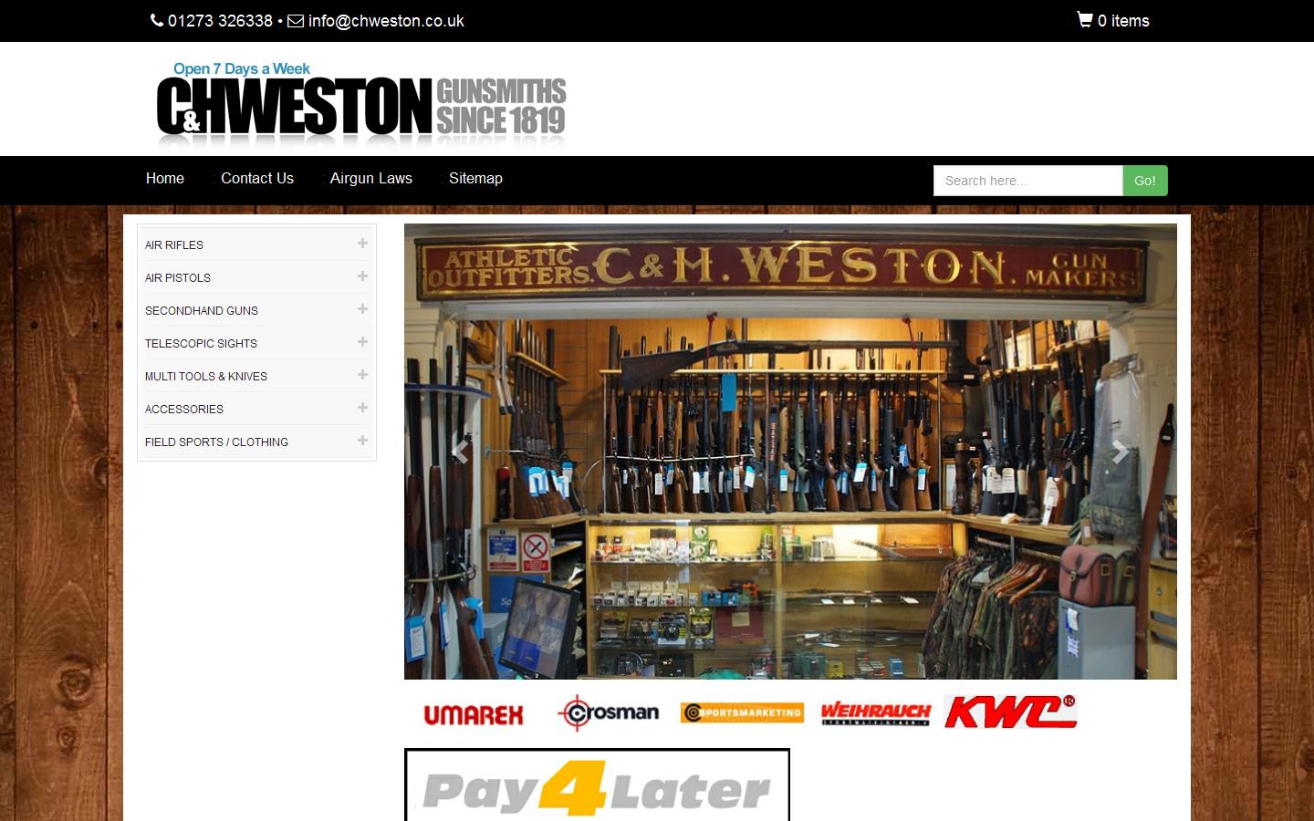 C & H Weston Ltd Website