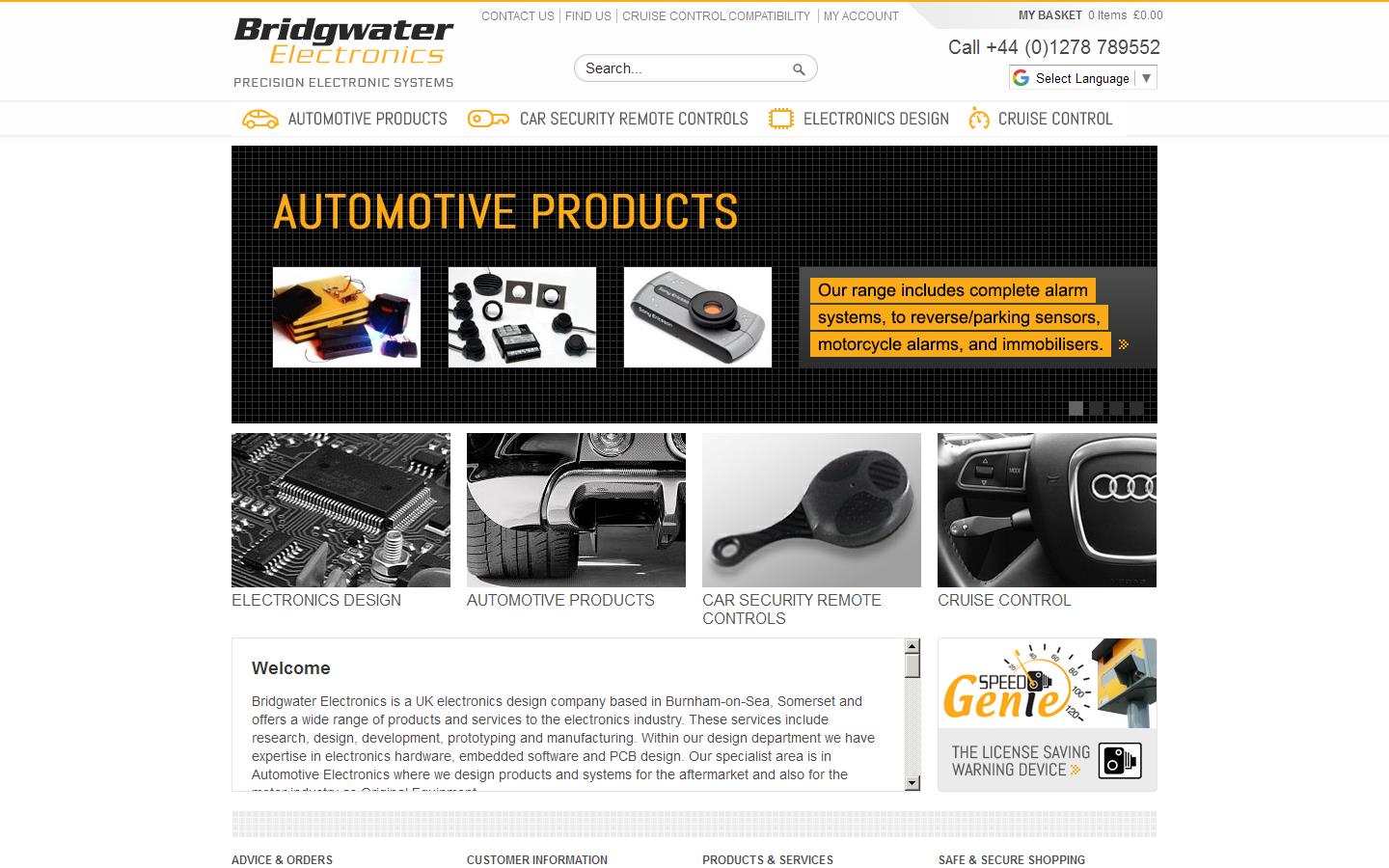 Bridgwater Electronics Website