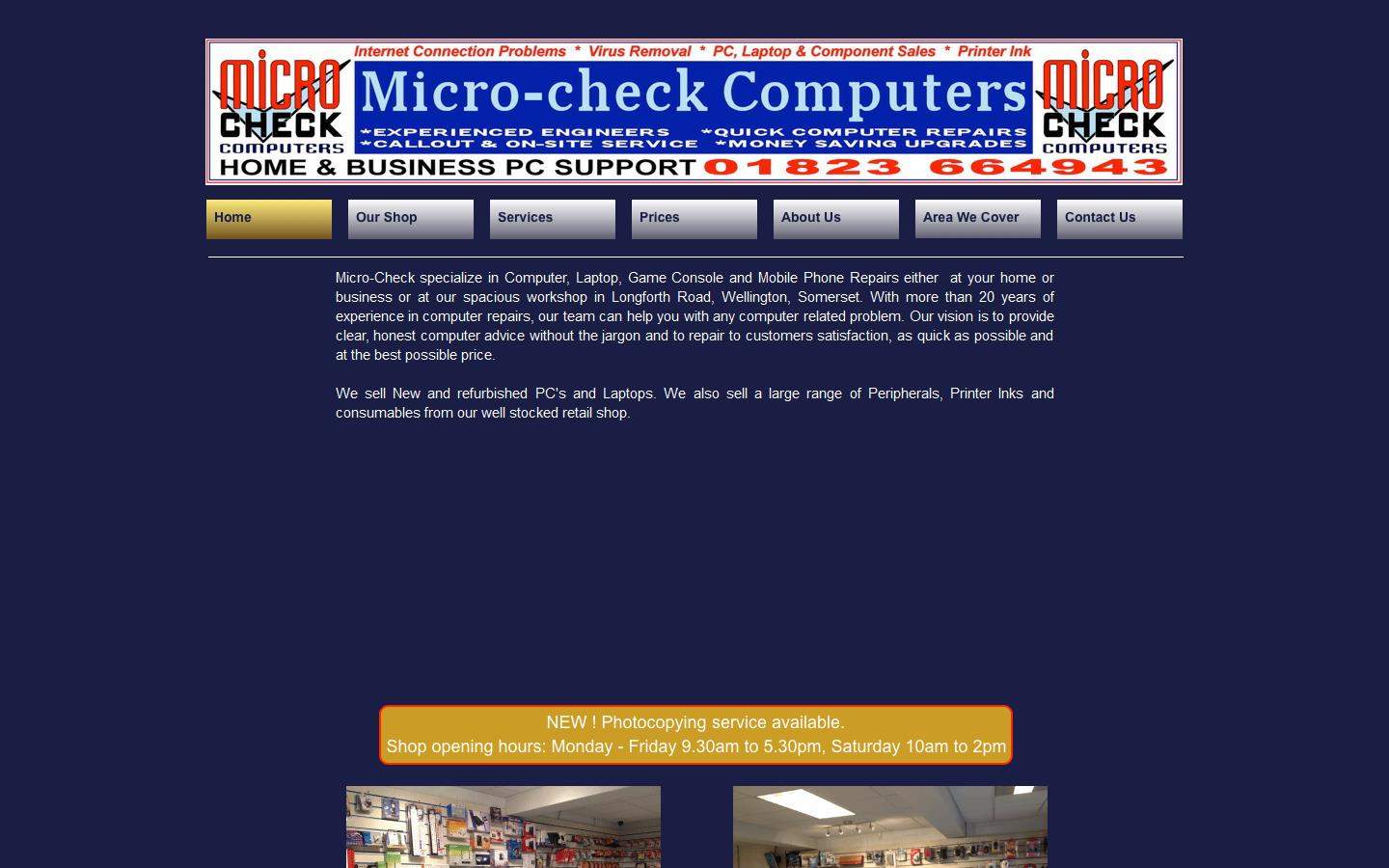 Micro Check Computer Supplies Website