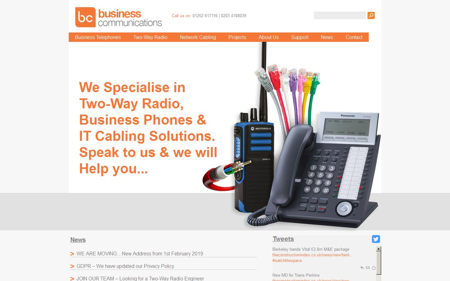 Business Communications Website