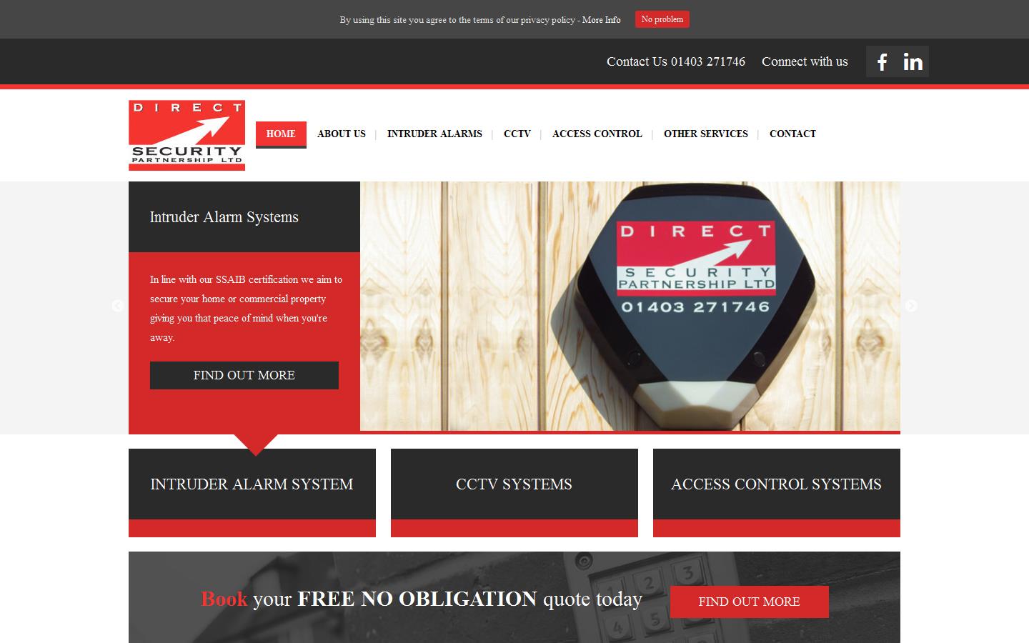 Direct Security Partnership Ltd Website