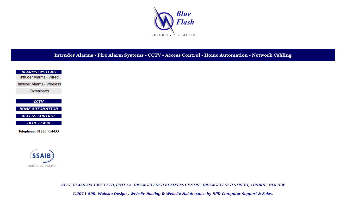 Blue Flash Security Ltd Website