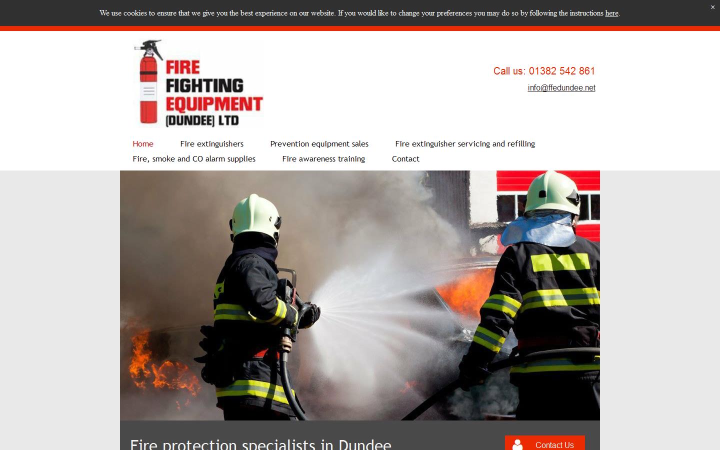 Fire Fighting Equipment Dundee Ltd Website