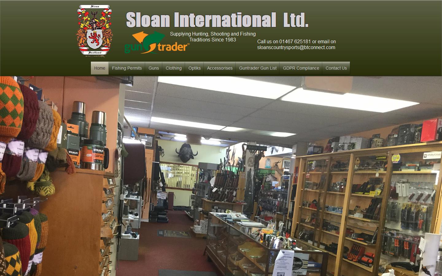 Sloan International Ltd Website
