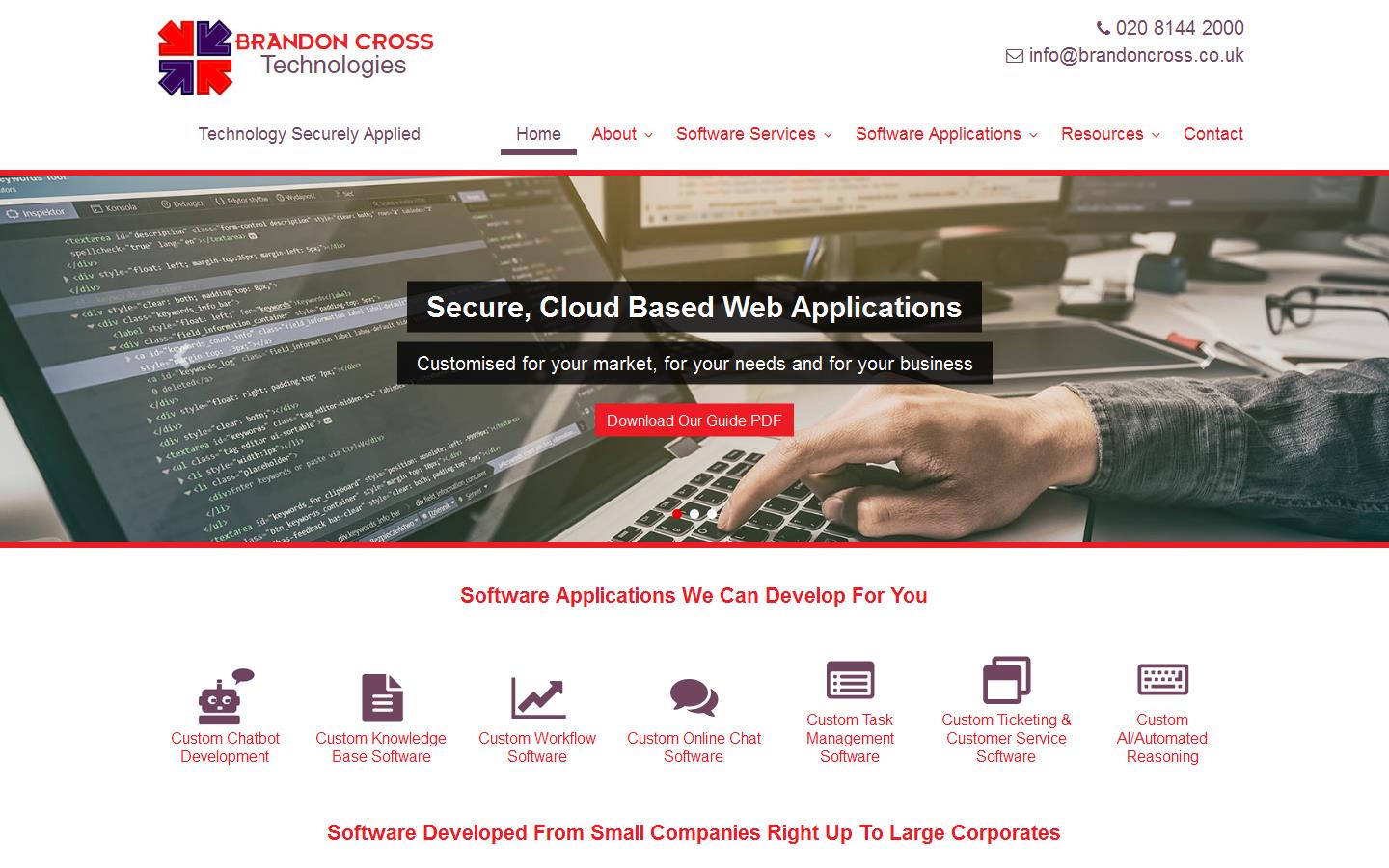 Brandon Cross Technologies Website