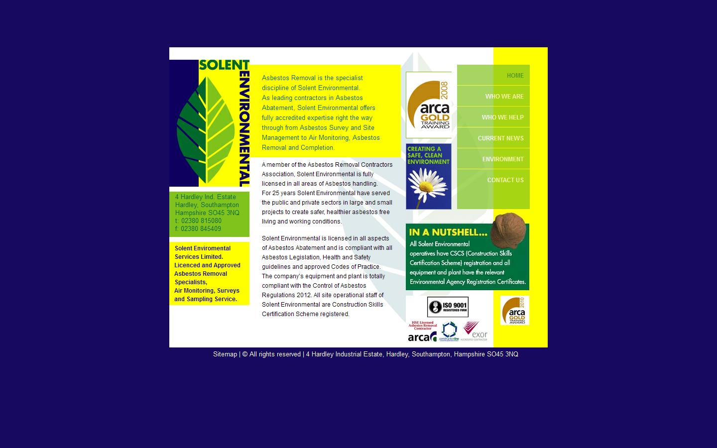 Solent Environmental Services Asbestos Ltd Website