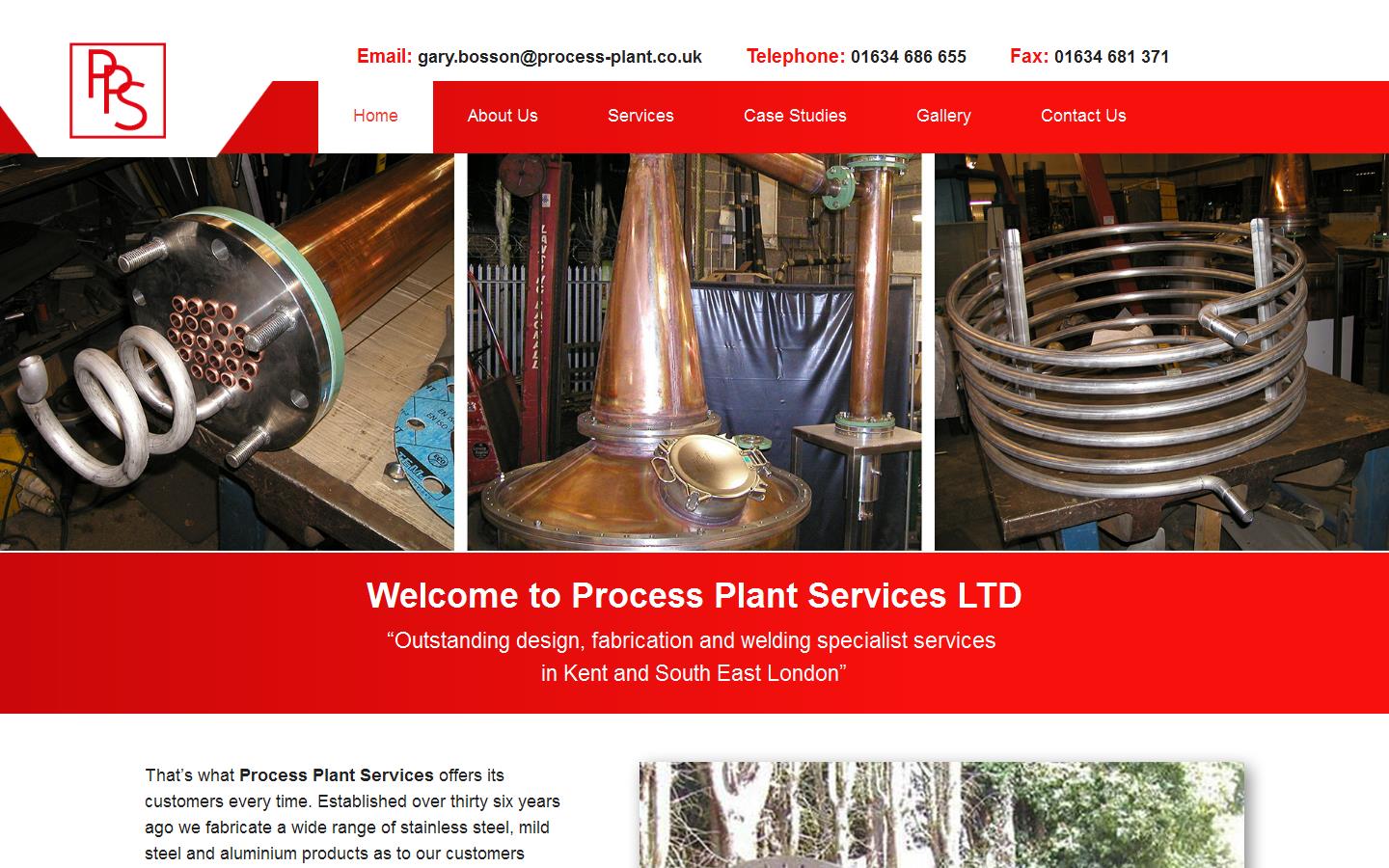 Process Plant Services Ltd Website