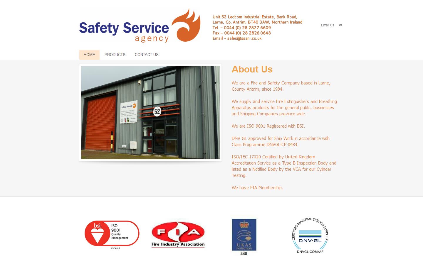 Safety Service Agency Website