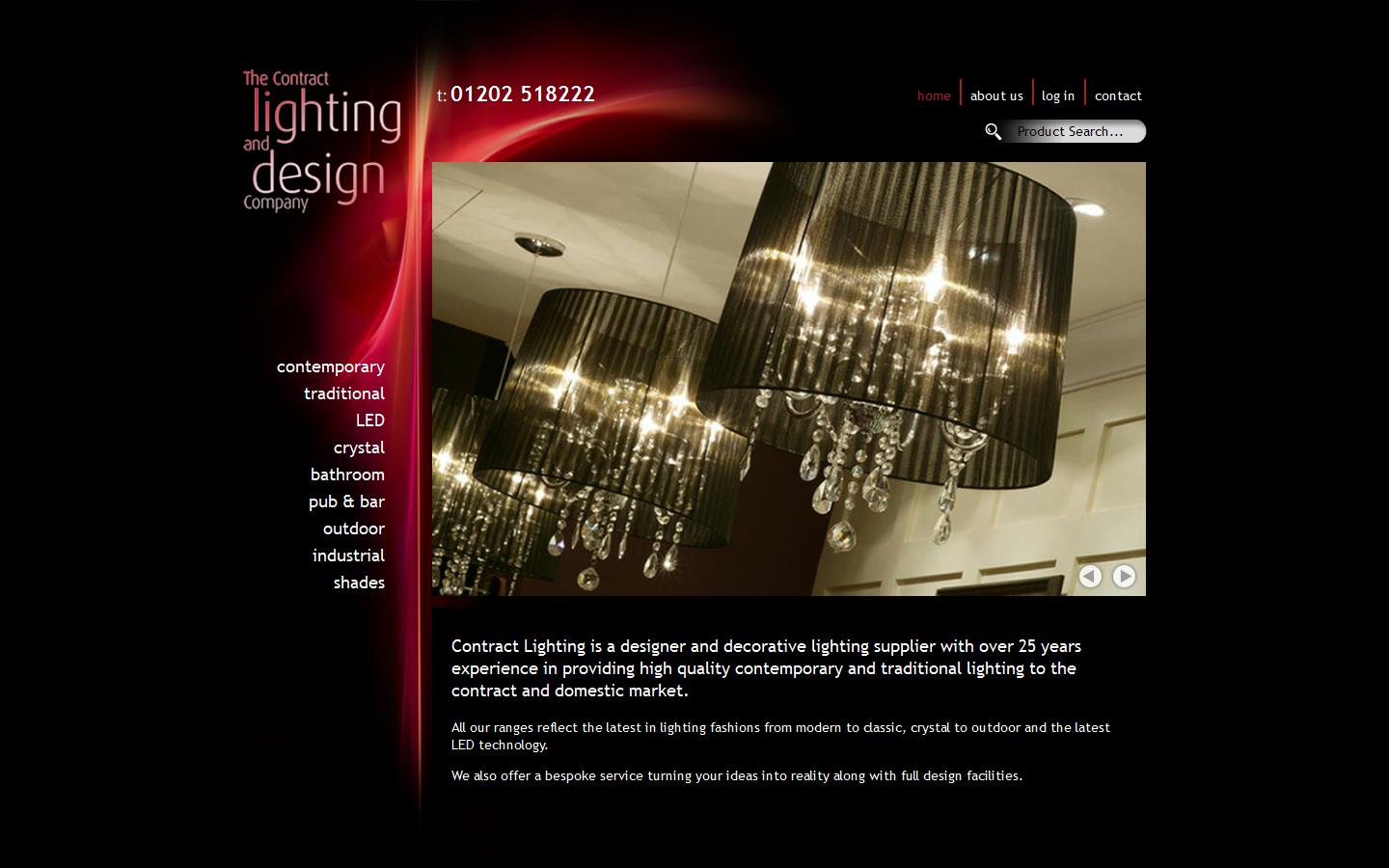 The Contract Lighting & Design Website