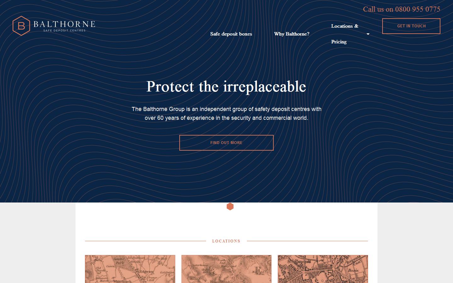 Balthorne Safe Deposit Centres Website
