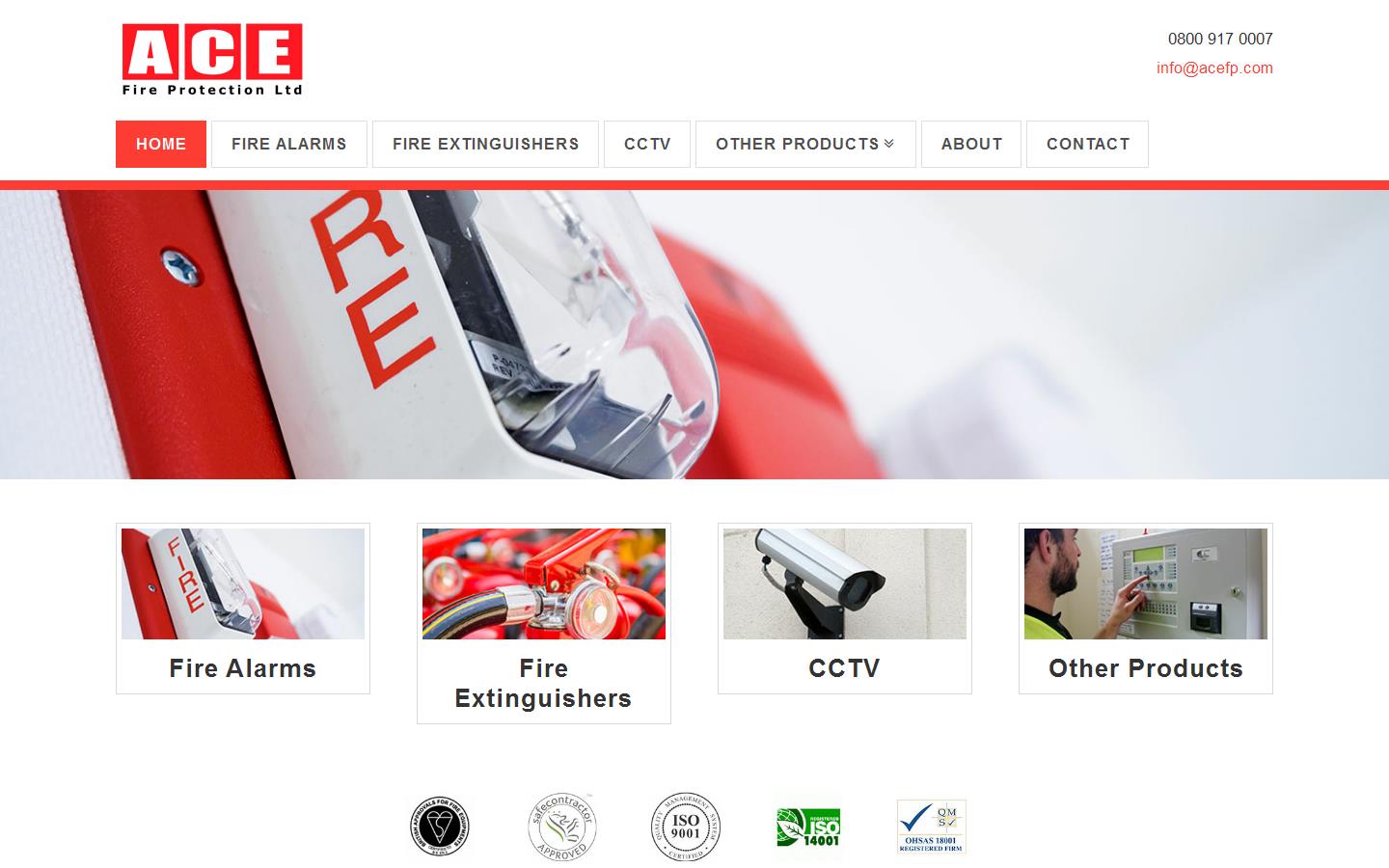 Ace Fire Protection Website