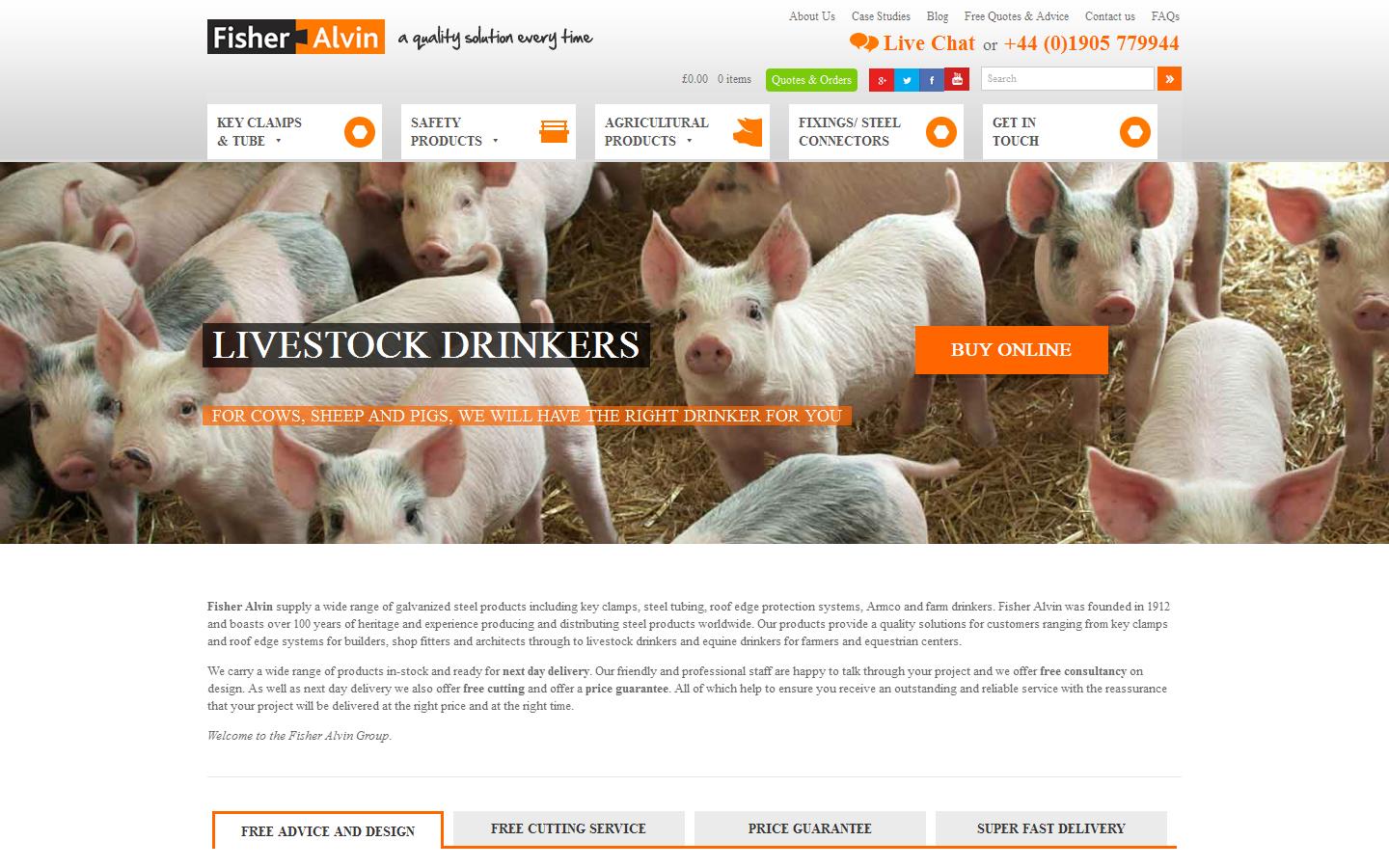 Fisher Alvin Ltd Website