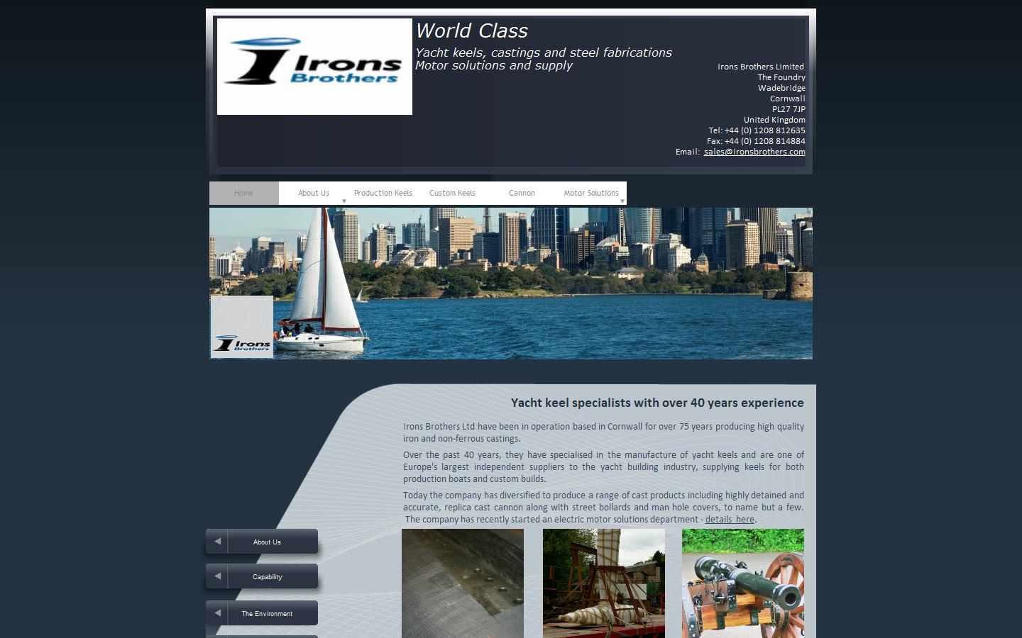 Irons Brothers Website