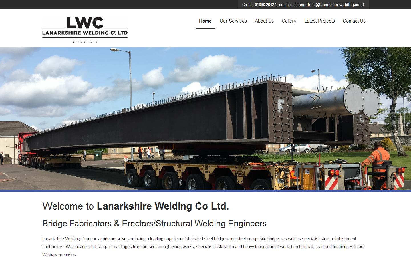 Lanarkshire Welding Co. Ltd Website