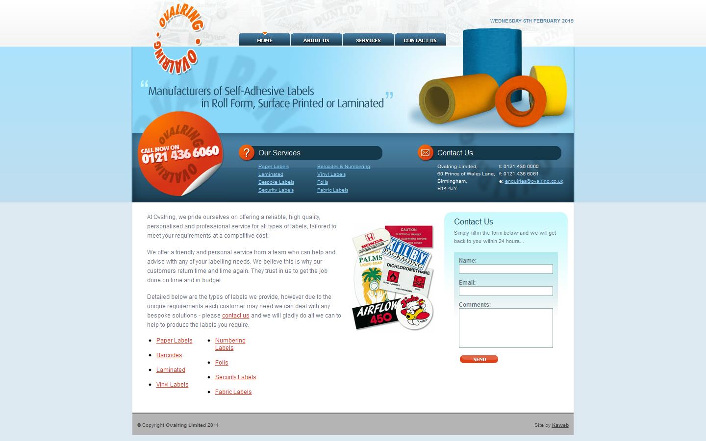 Ovalring Website