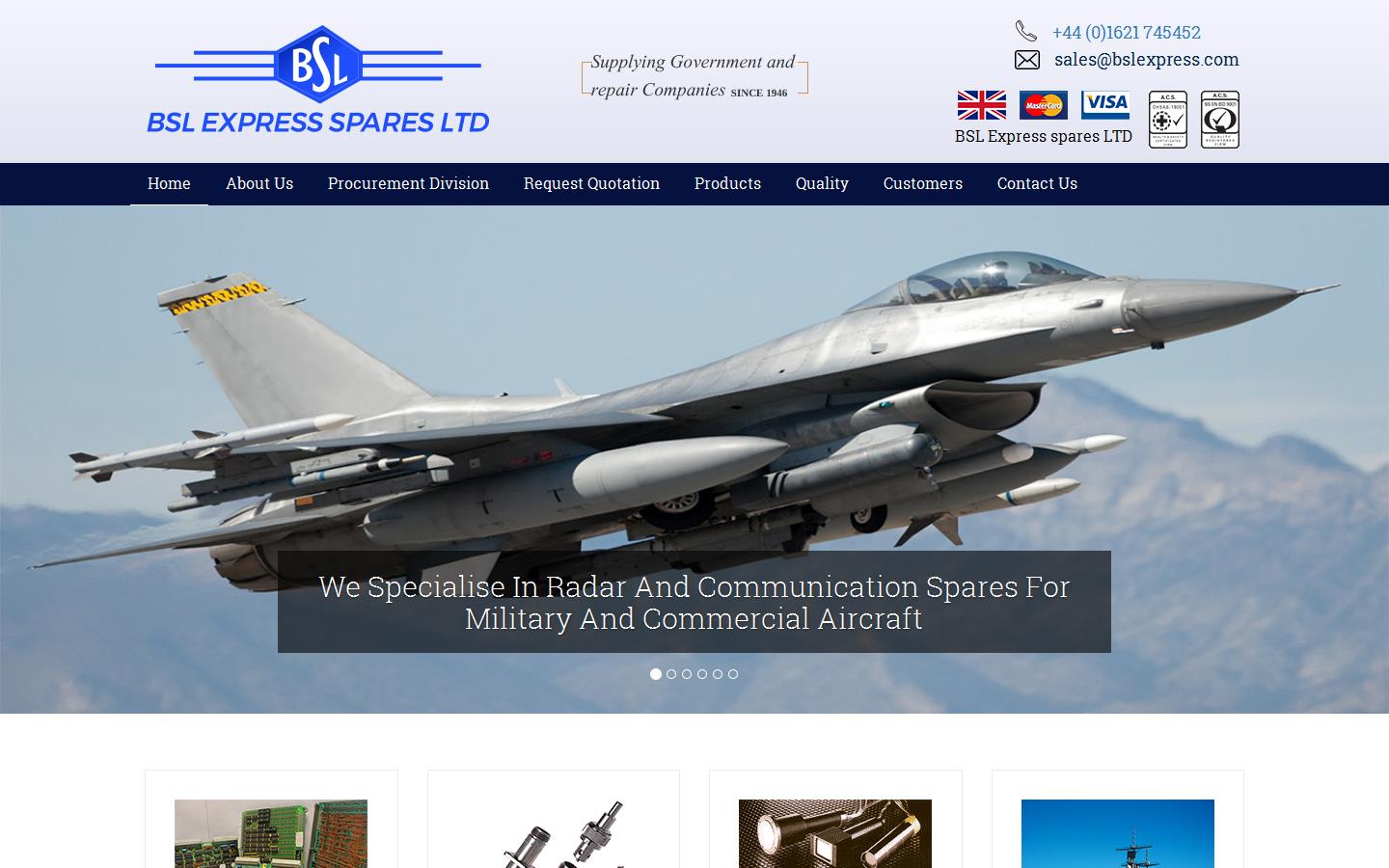 B S L Express Services Ltd Website