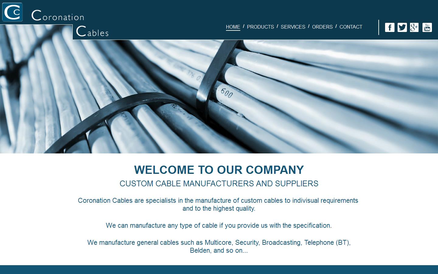Coronation Cables Website
