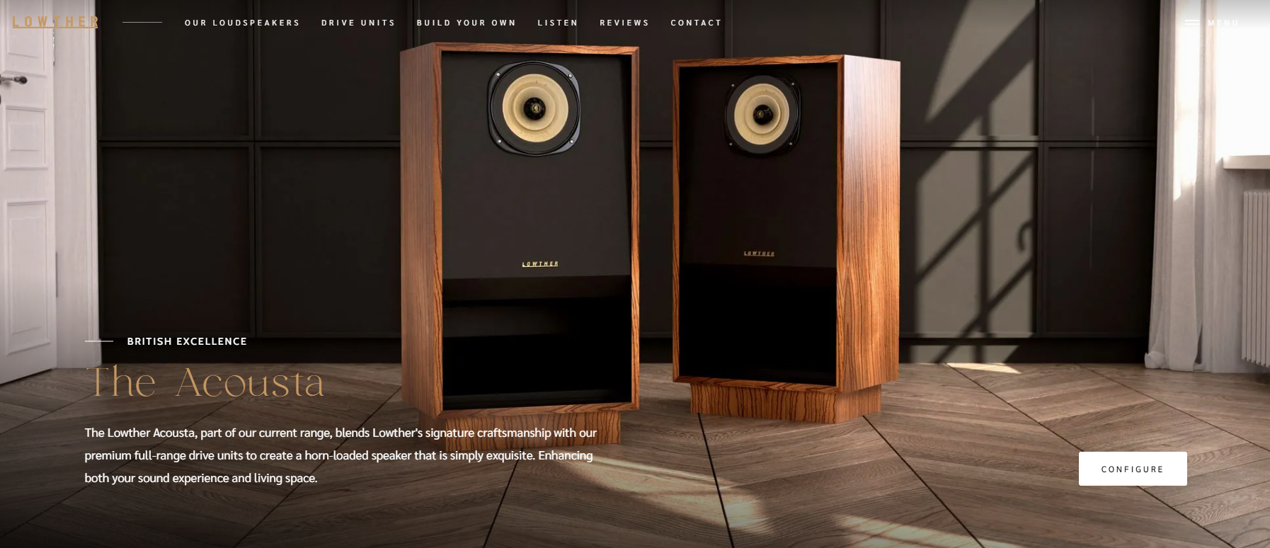 Lowther Loudspeaker Systems Ltd Website