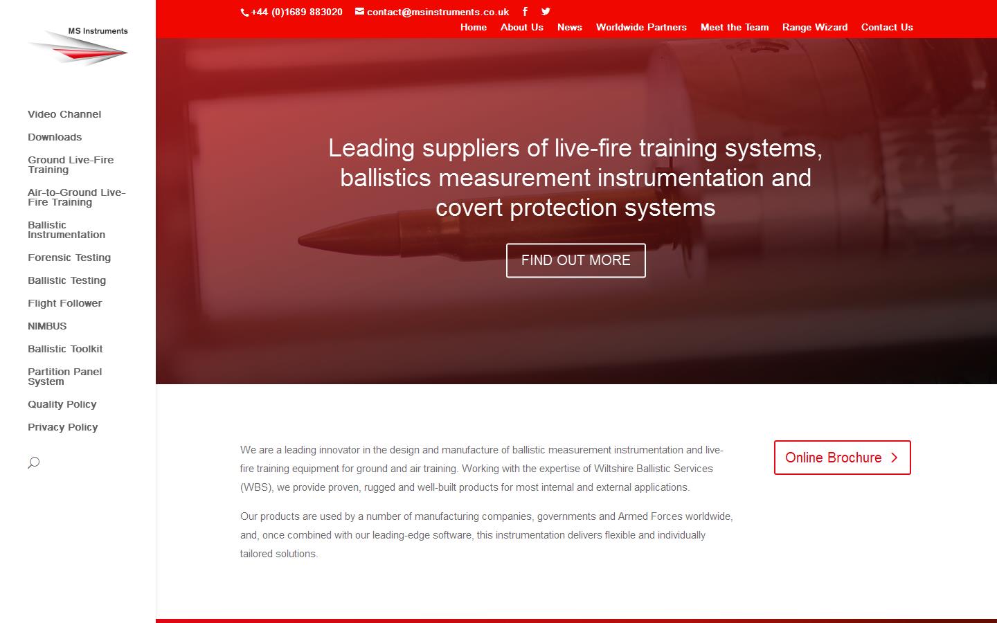 M S Instruments Ltd Website