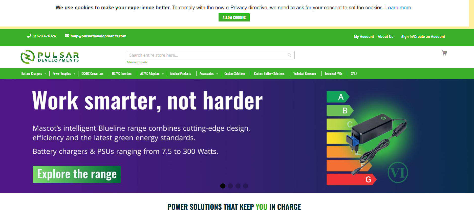 Pulsar Developments Ltd Website