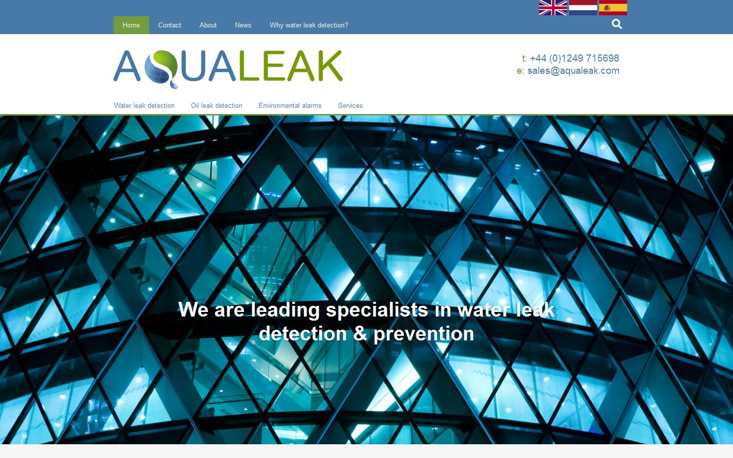 Aqualeak Detection Ltd Website