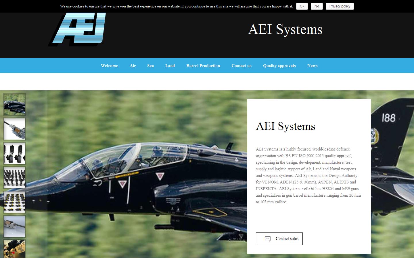 A E I Systems Ltd Website