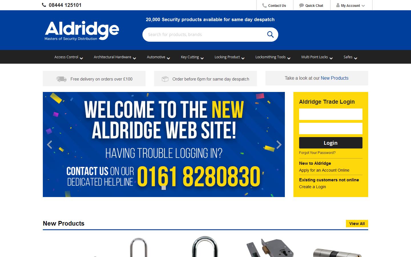 Aldridge & Son Wholesale Ltd Website