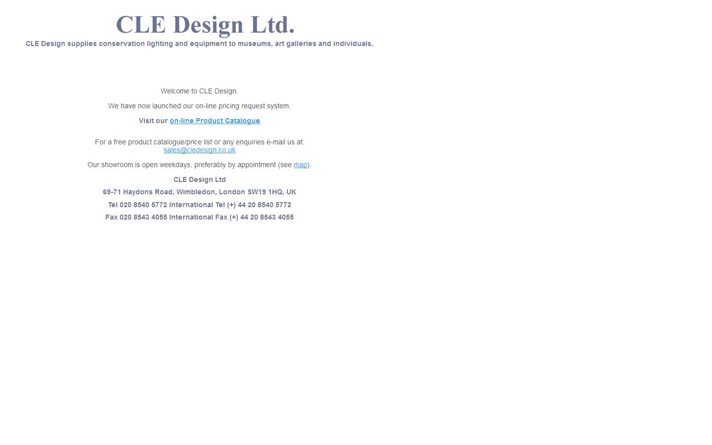 C L E Design Ltd Website