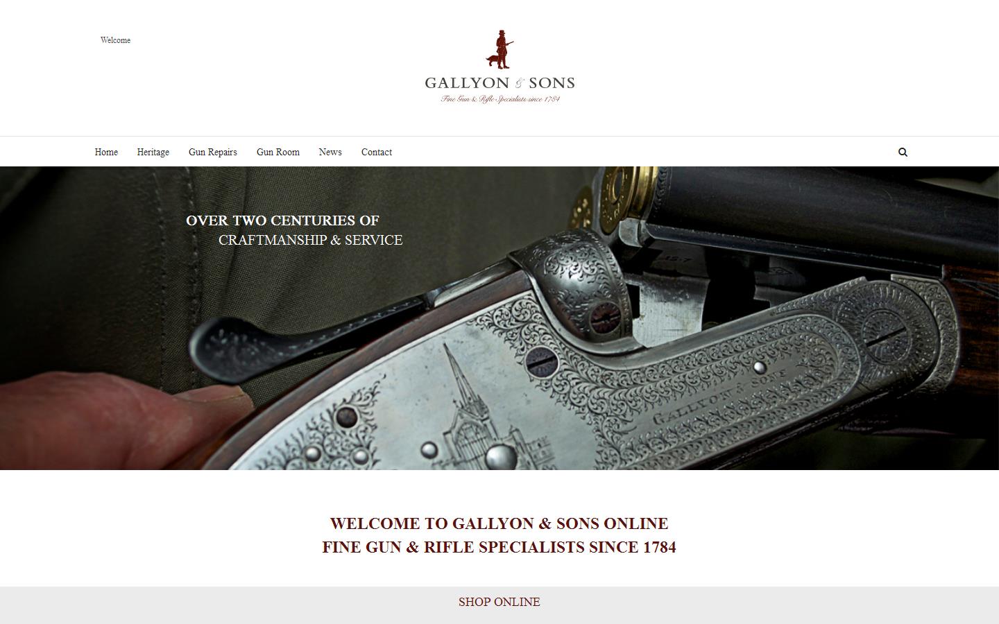 Gallyon & Sons Ltd Website