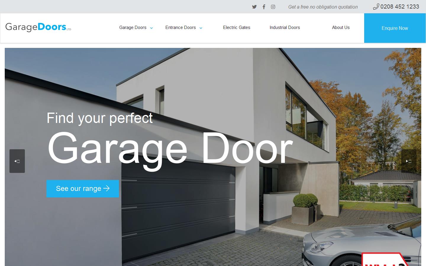 Garage Doors Ltd Website