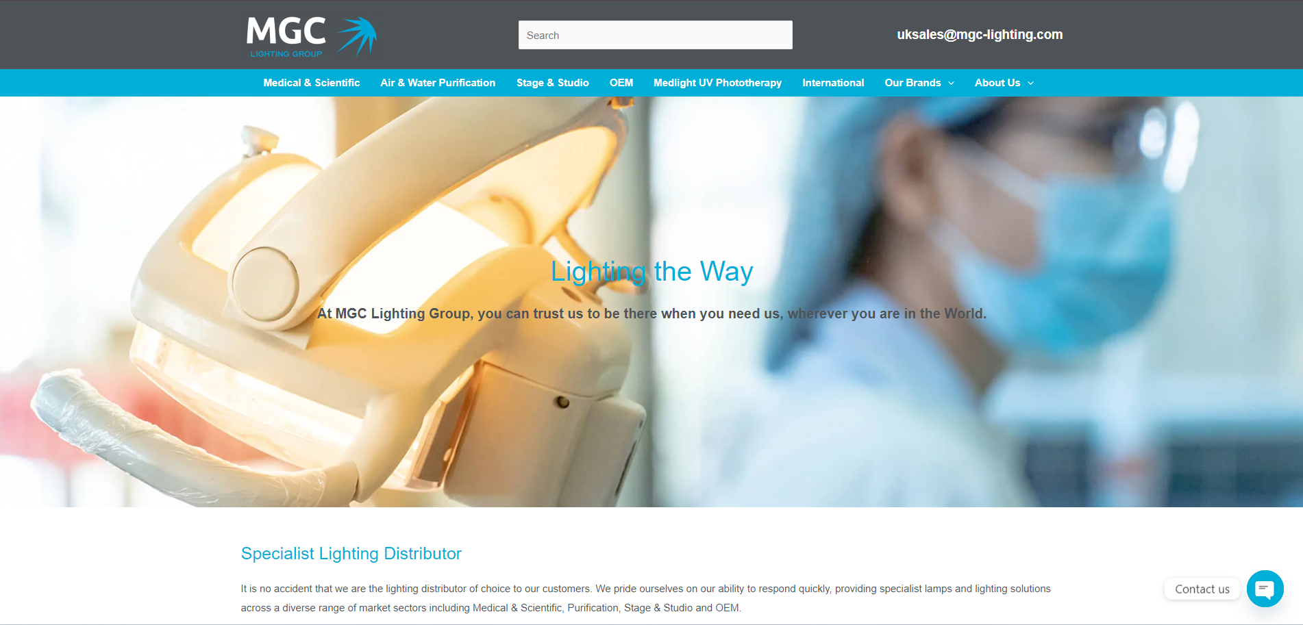 MGC Lighting Group Website