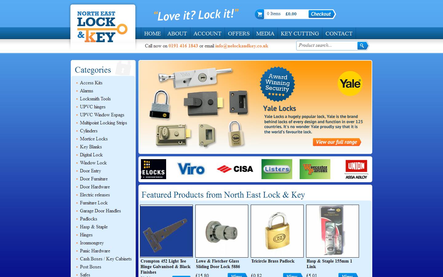 North East Lock & Key Website