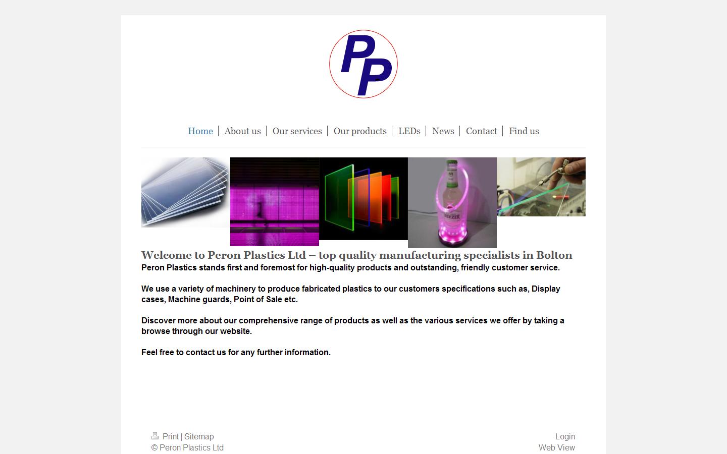 Peron Plastics Website
