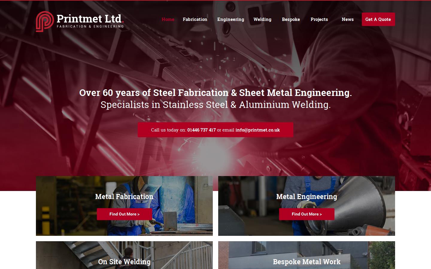 Printmet Ltd Website