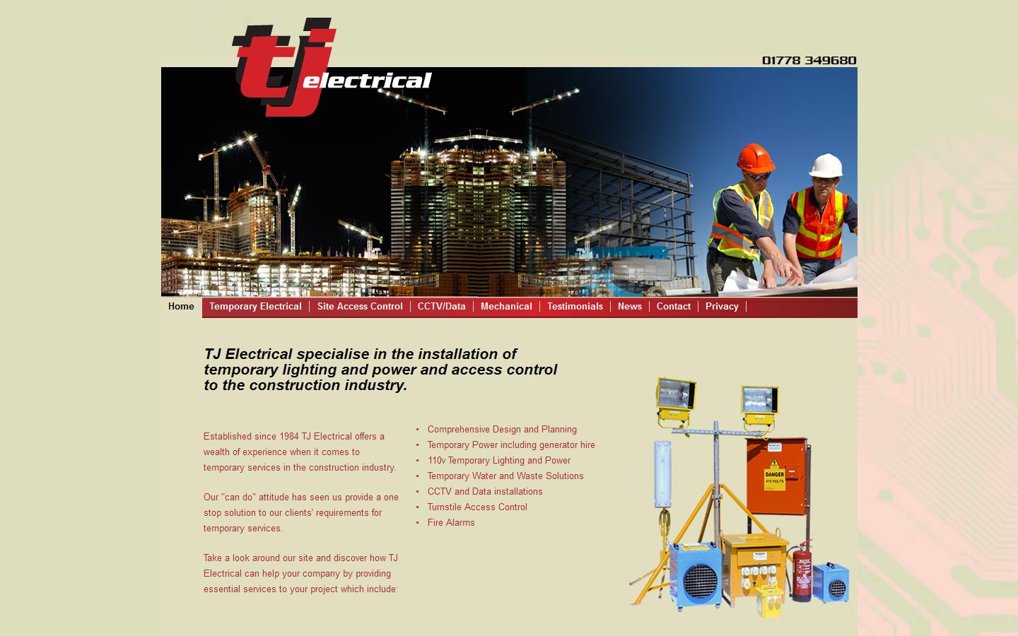 T J Electrical Website