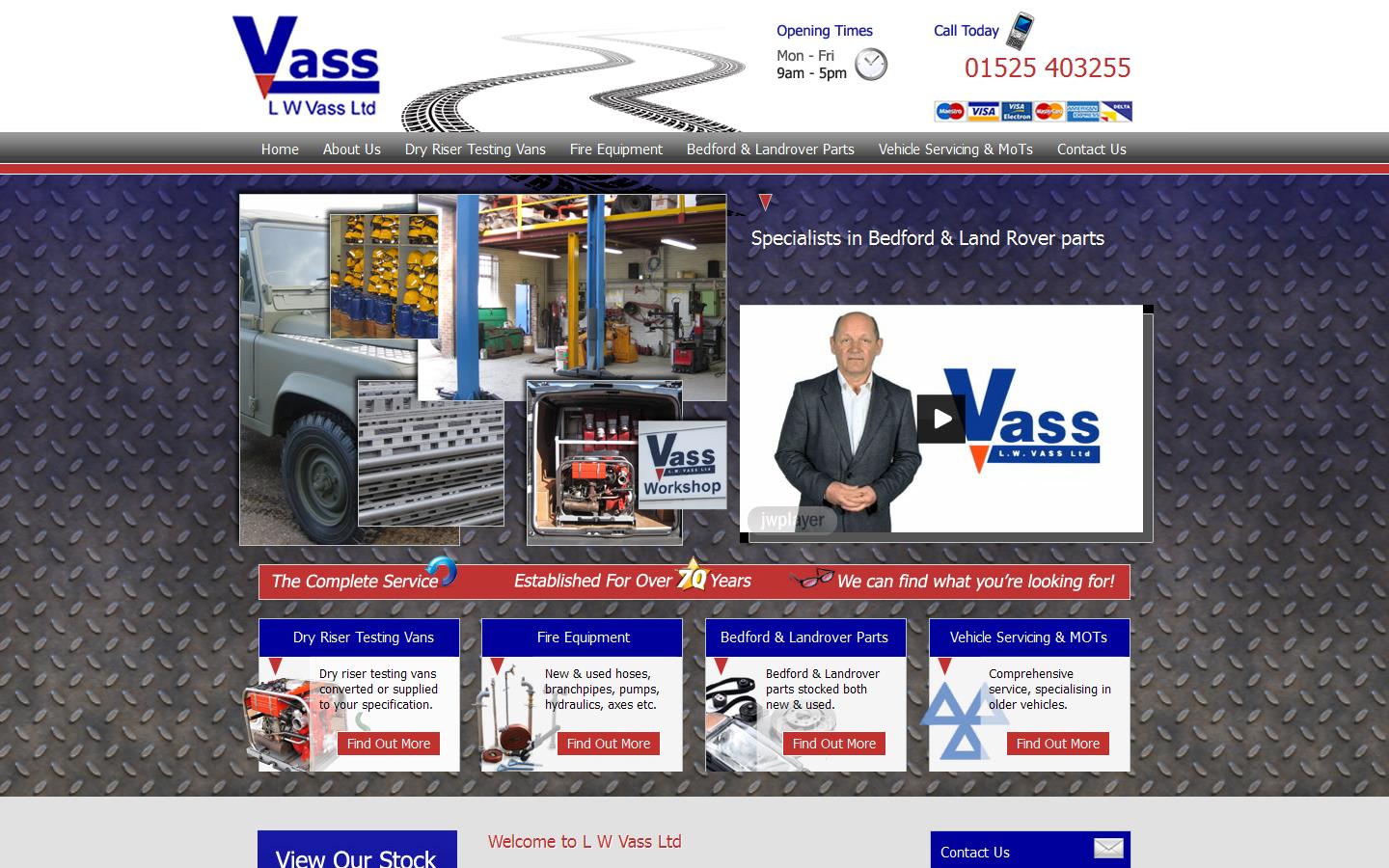 L W Vass Ltd Website
