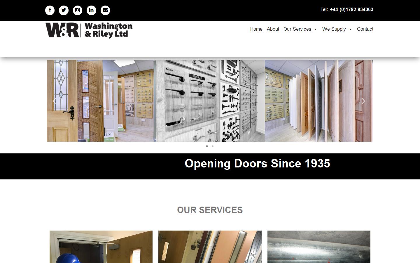 Washington & Riley Ltd Website