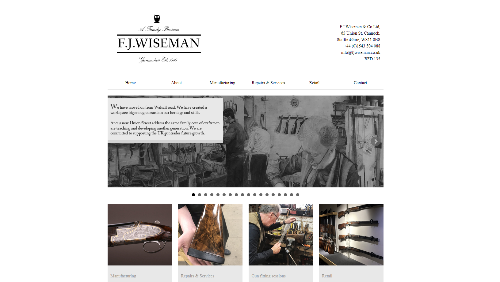 F J Wiseman & Co. Ltd Website