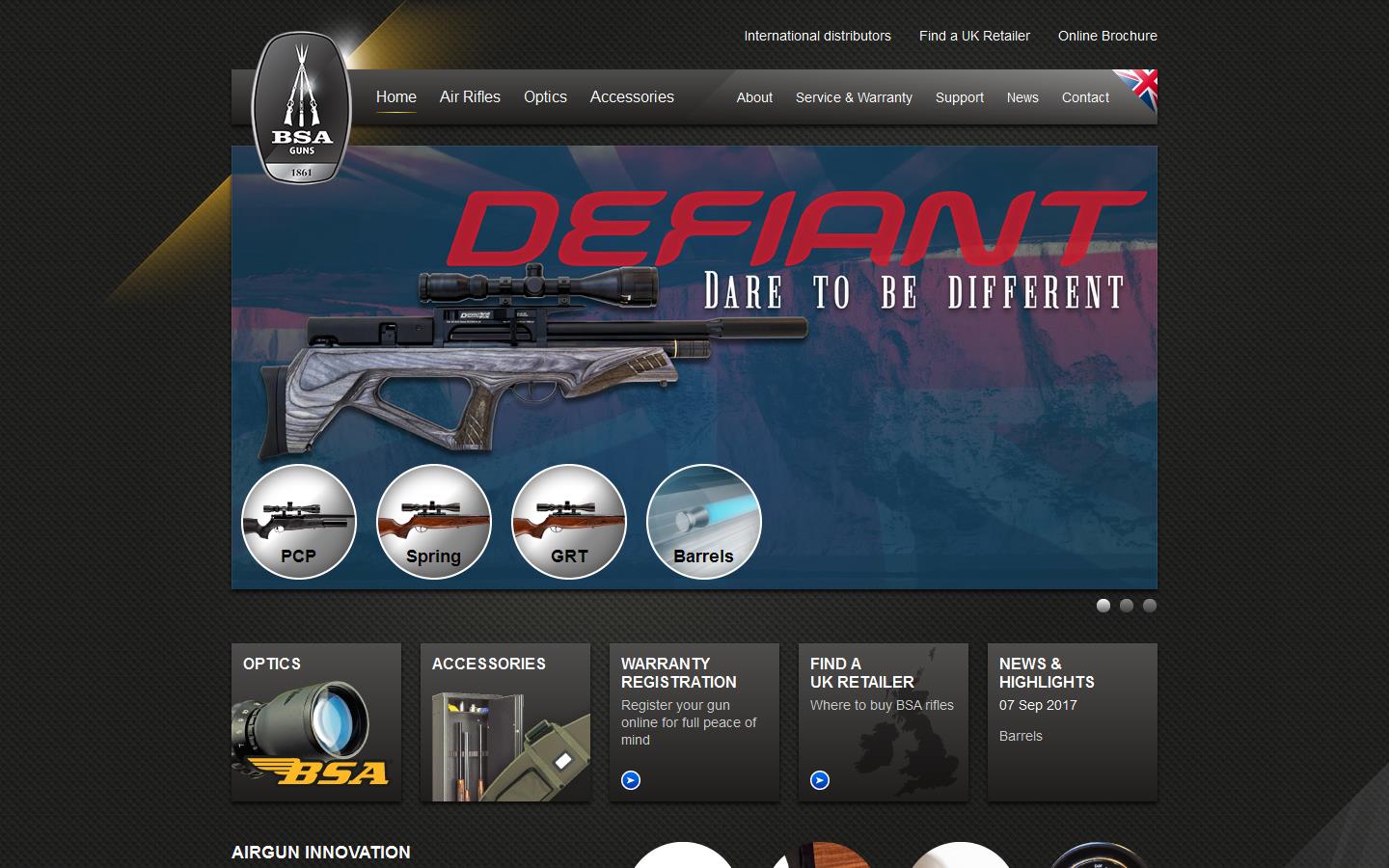 B S A Guns UK Ltd Website