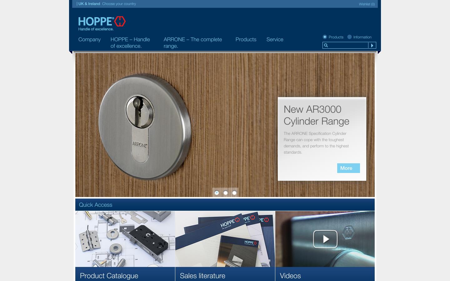 Hoppe UK Ltd Website