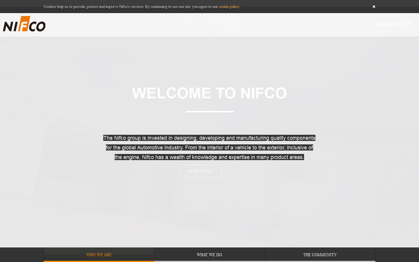 Nifco UK Ltd Website