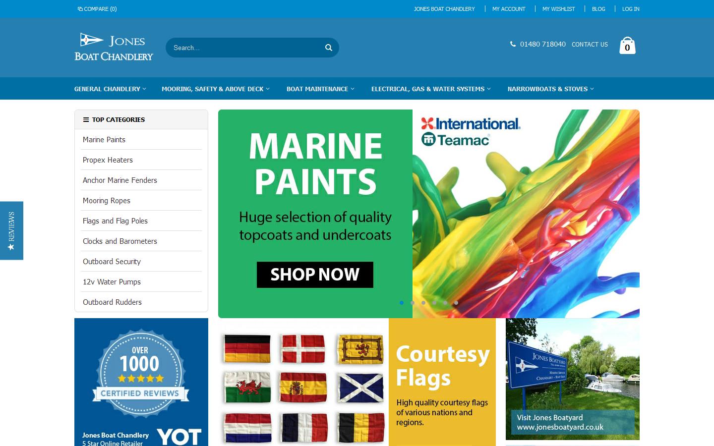 Jones Boat Chandlery Website