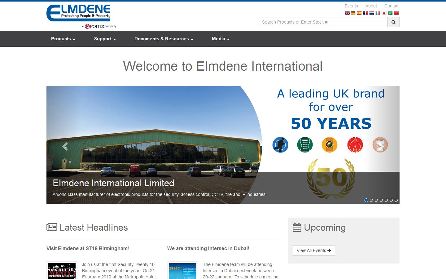 Elmdene International Ltd Website