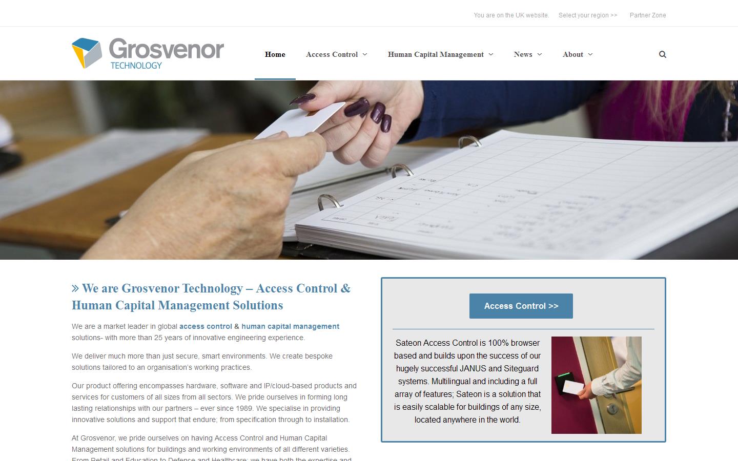 Grosvenor Technology Ltd Website