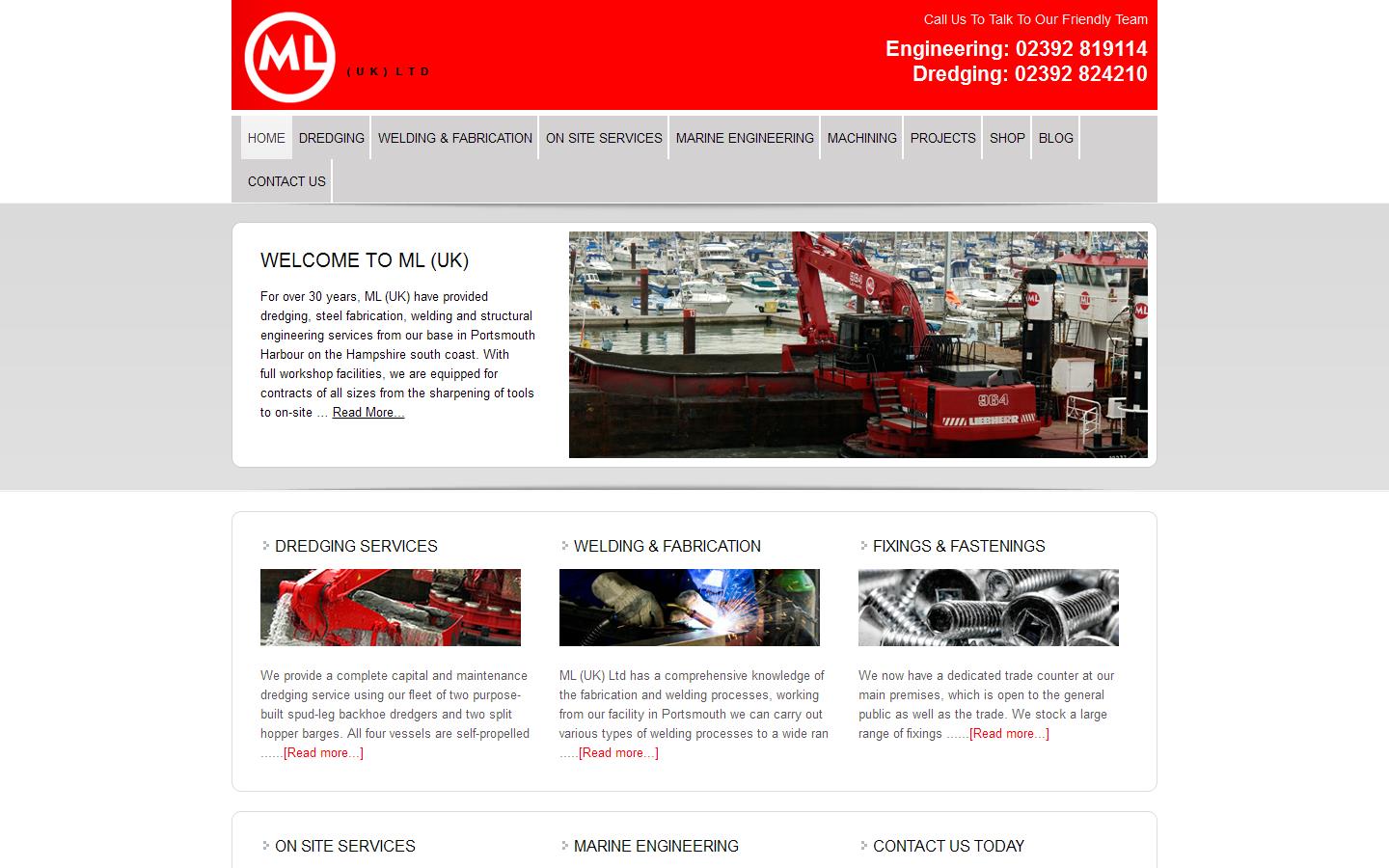 M L UK Ltd Website