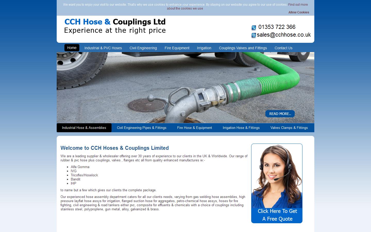CCH Hose & Couplings Ltd Website