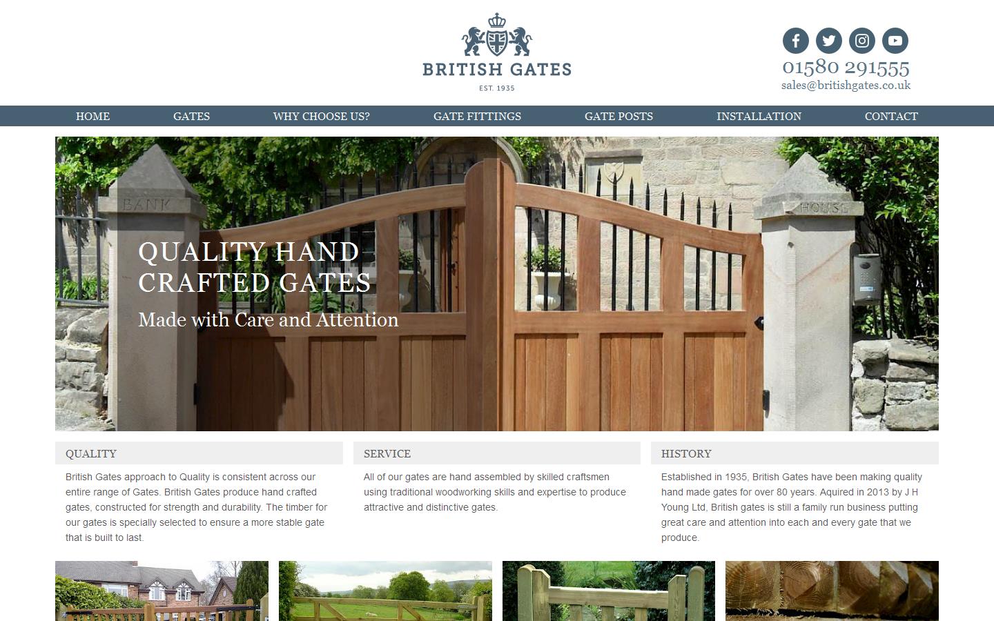 British Gates & Fencing Website