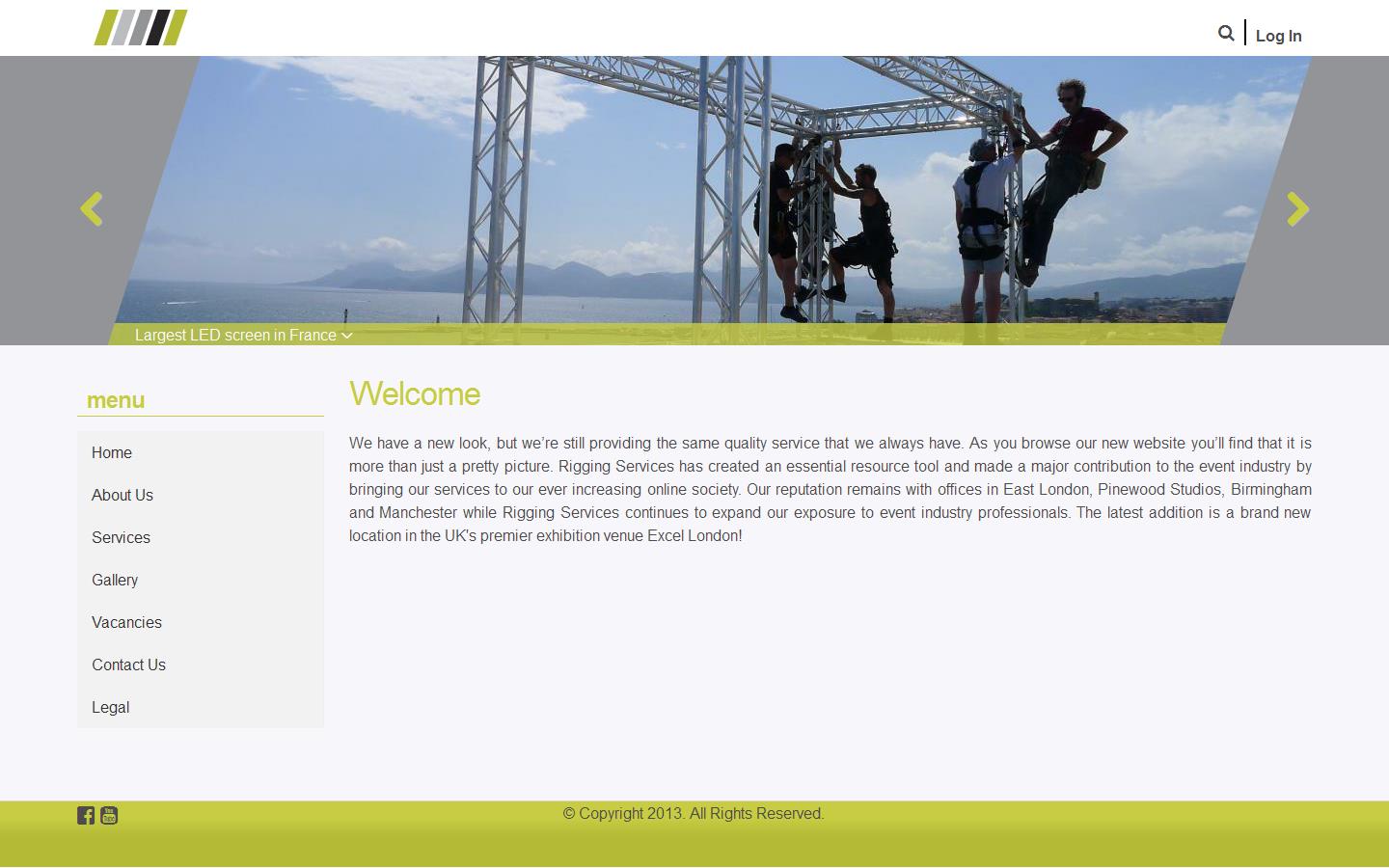 Rigging Services Website