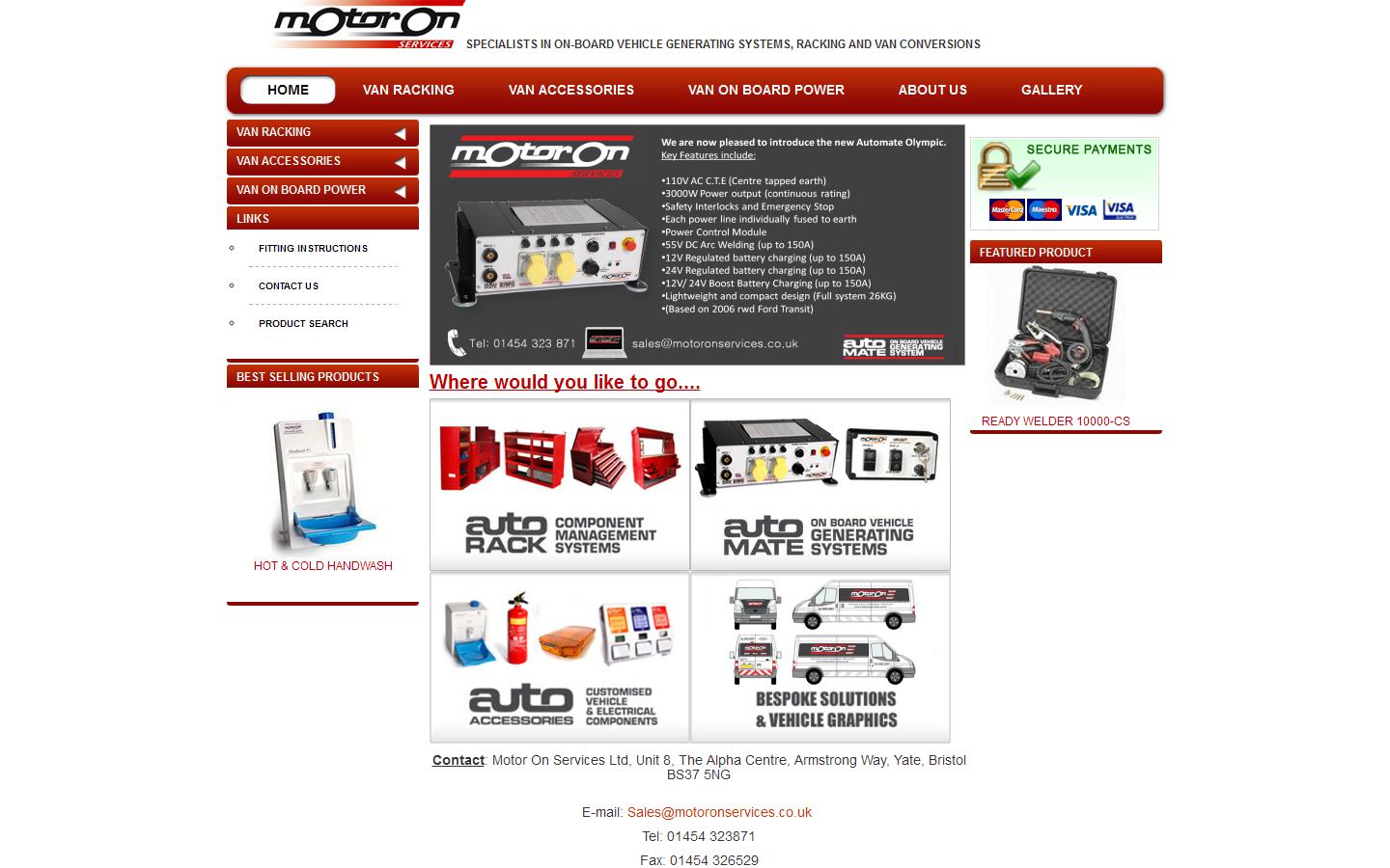Motor on Services Ltd Website