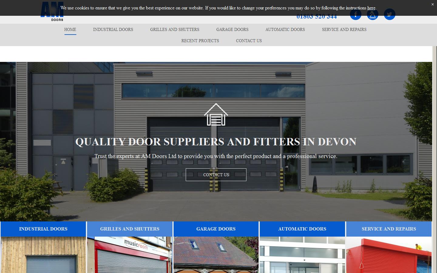 A M Doors Website
